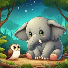 Ellie the Elephant and Oliver the Owl