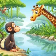 Max Monkey and Grace the Giraffe